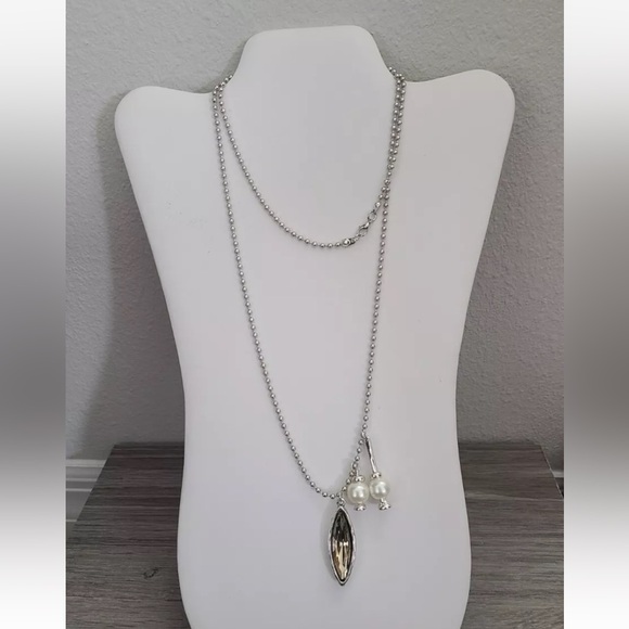 MAGIC TEAR • Boho Bracelet • Silver plated with Smokey Crystal - Picture 7 of 13